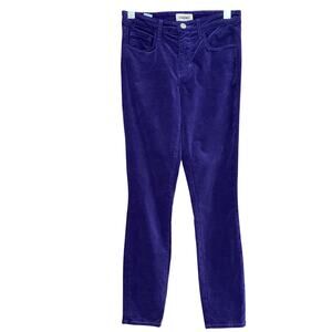L'Agence Margot Velvet Skinny Jeans, Size 25
